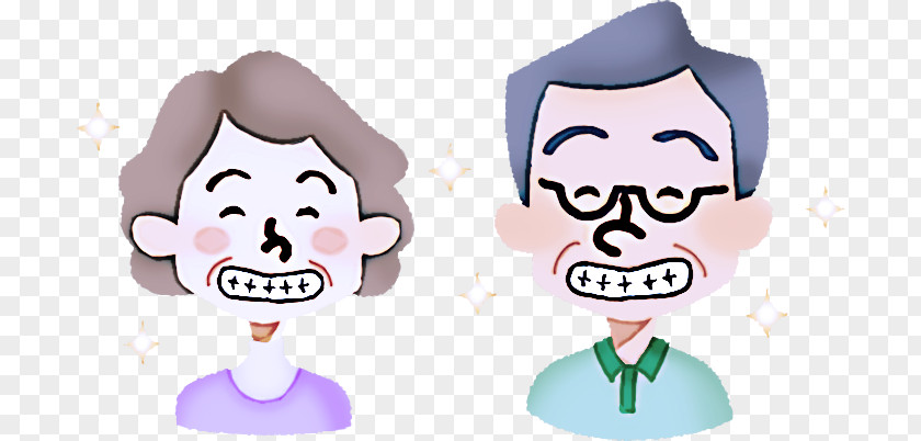 Cartoon Head Nose Cheek Animation PNG