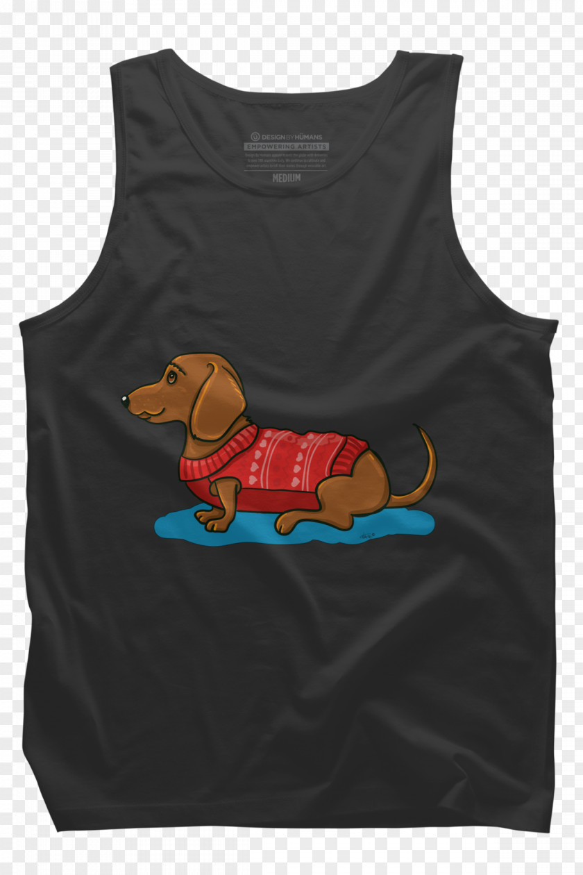 Dachshund T-shirt Sleeveless Shirt Outerwear Font PNG