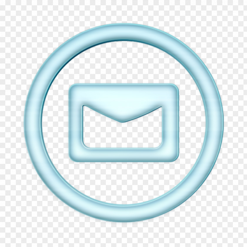 Smile Neon Contact Icon Email Linecon PNG
