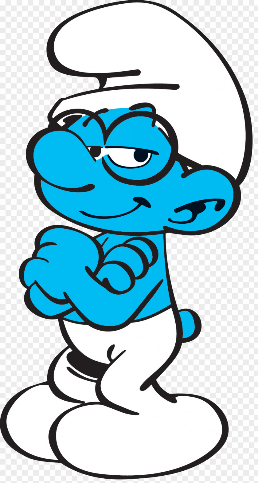 Smurfs Brainy Smurf Papa Smurfette Hefty PNG