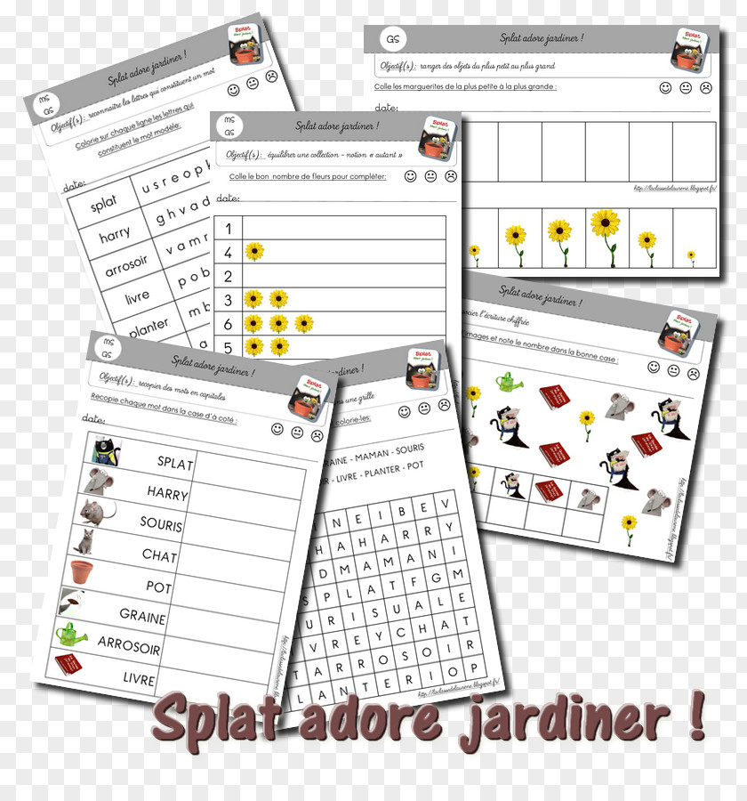 Journal Writing Ideas Homeschool Splat Le Chat: Adore Jardiner! The Cat Kindergarten Gardening Homeschooling PNG