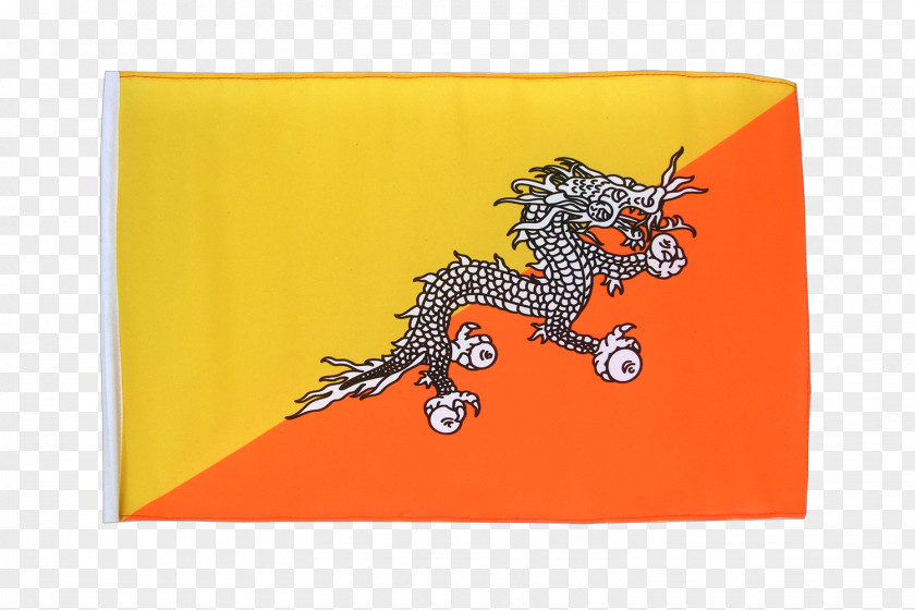 Orange Flag Of Bhutan India Fahne PNG
