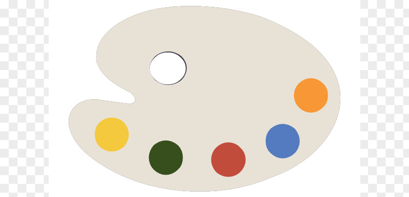 Paint Palette Cliparts Yellow Circle Clip Art PNG