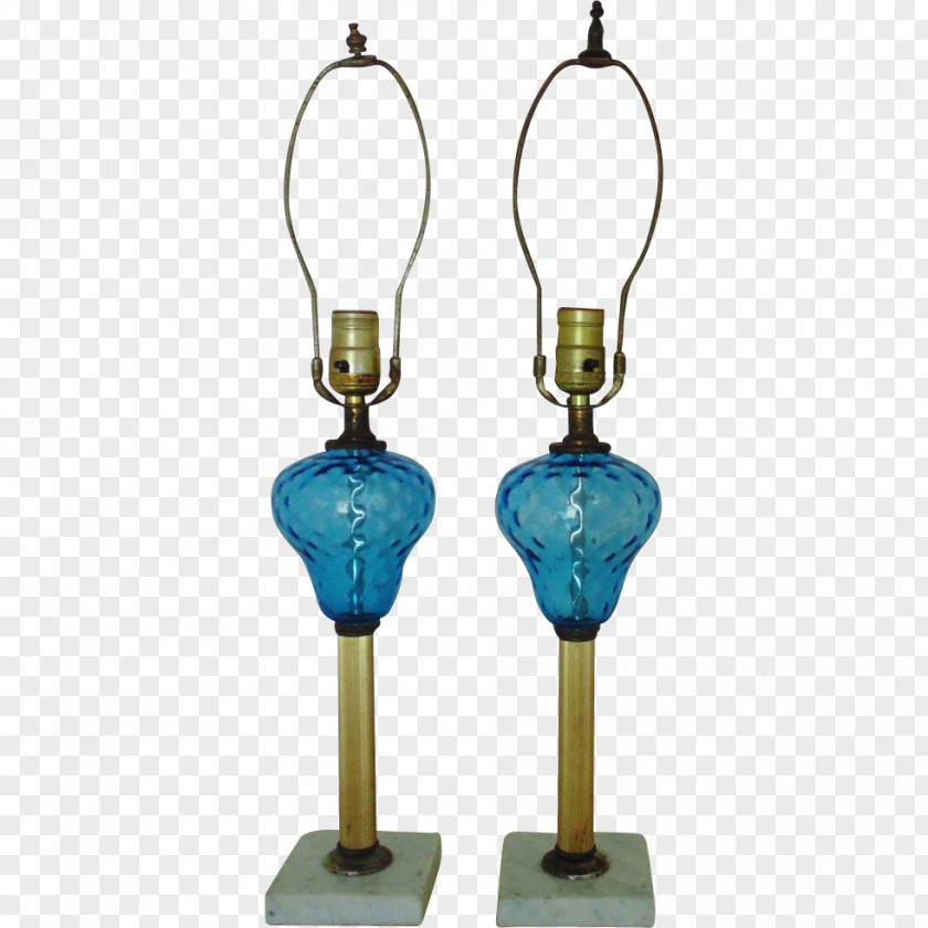 Watercolor Lamp Cobalt Blue PNG