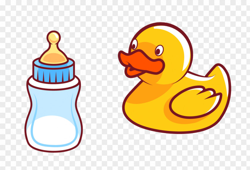 Cartoon Baby Toys Little Yellow Duck Project Toy Clip Art PNG