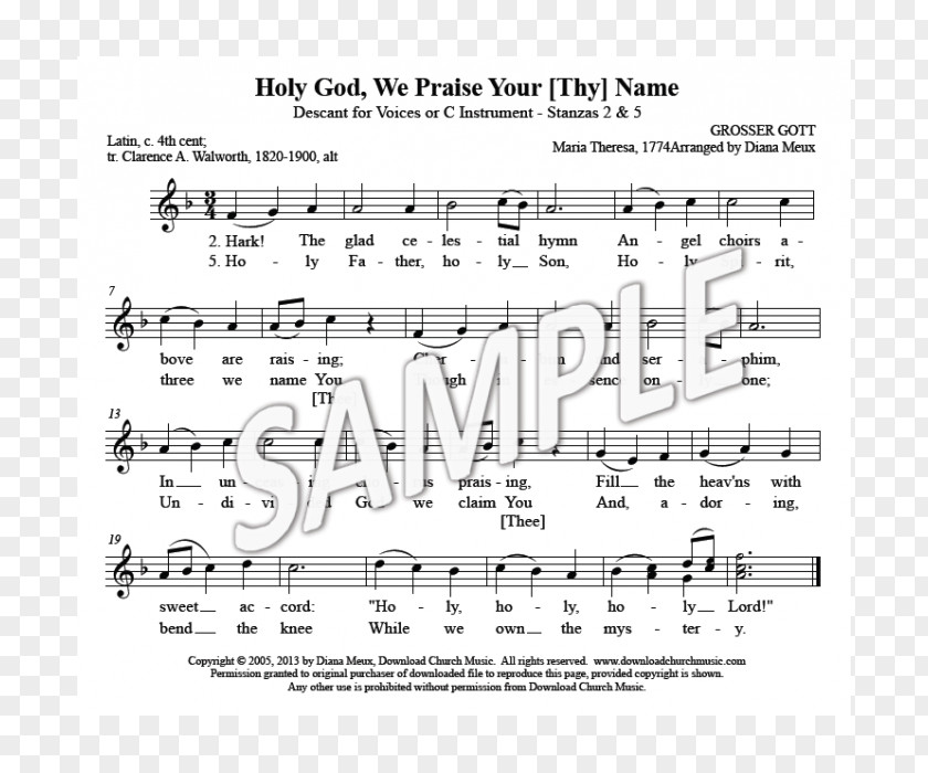 God Hymnal Holy God, We Praise Thy Name Thou PNG
