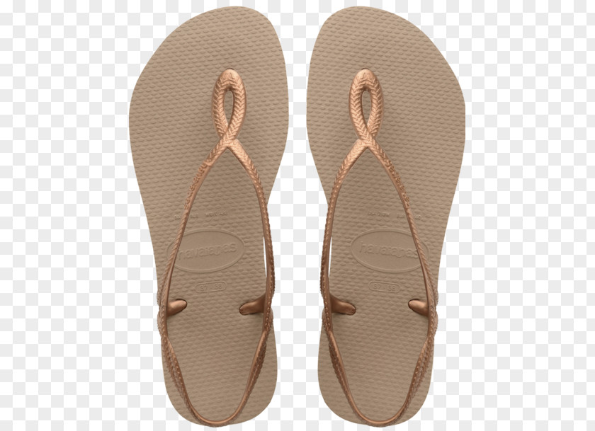 Gold Ribbon Material Flip-flops Havaianas Sandal Shoe PNG