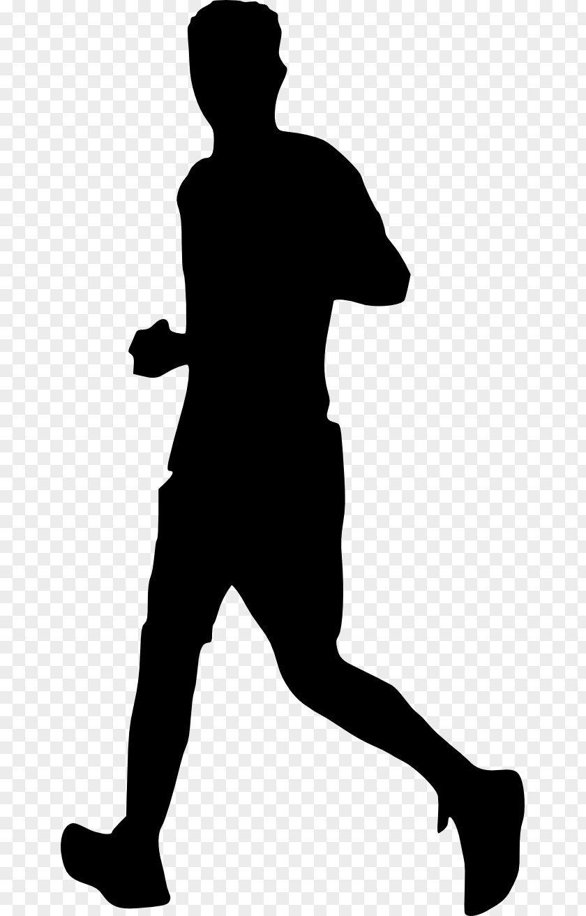 Running Man Silhouette Competition Clip Art PNG