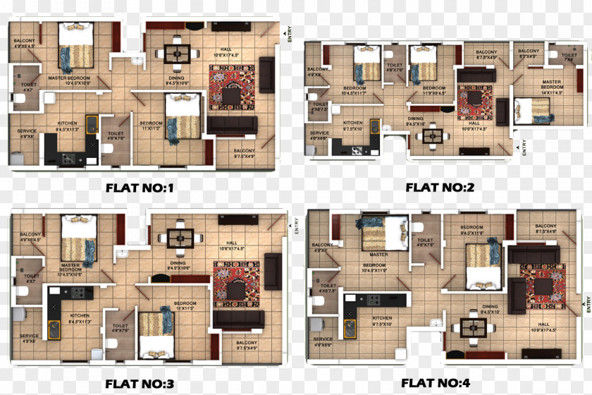 Apartment EESAA Constructions Floor Plan PNG