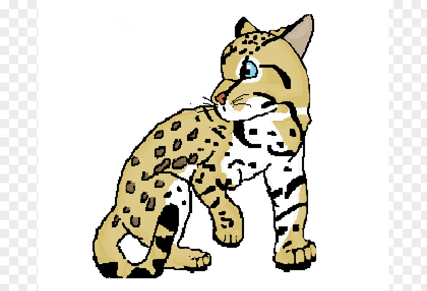 Cute Ocelot Cliparts Felidae Jaguar Clip Art PNG