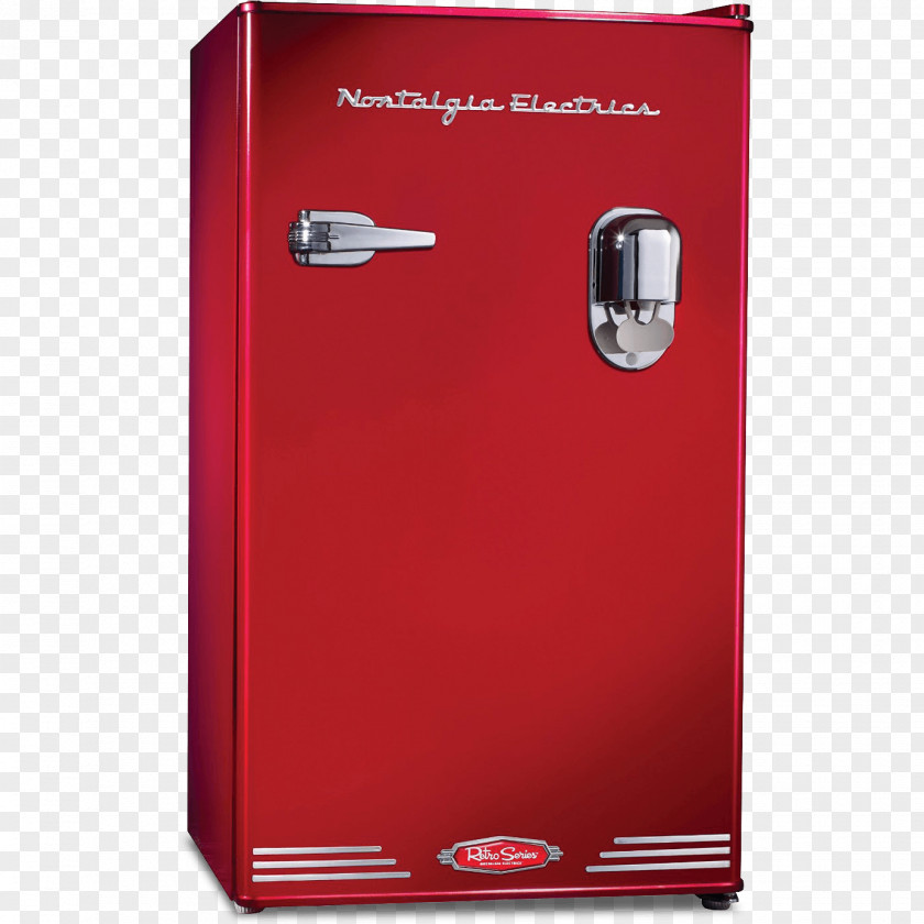 Refrigerator Nostalgia Electrics Rrf300dncblk 3.0 Retro Series 3.0cubic Foot Compa Home Appliance EMG Englewood Mark RRF325HNRED PNG