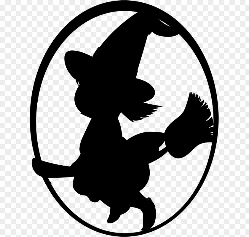 Silhouette Witchcraft Clip Art PNG