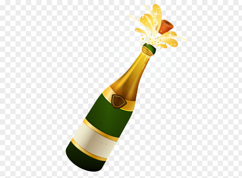 Champagne Alcoholic Drink Bottle Beer PNG