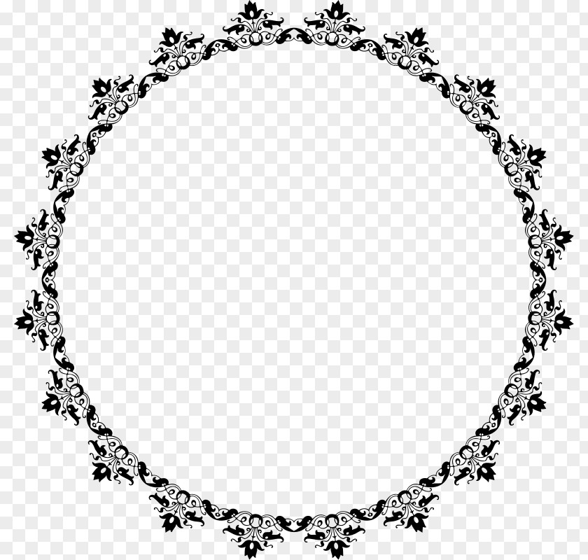 FLORAL CIRCLE Picture Frames Clip Art PNG