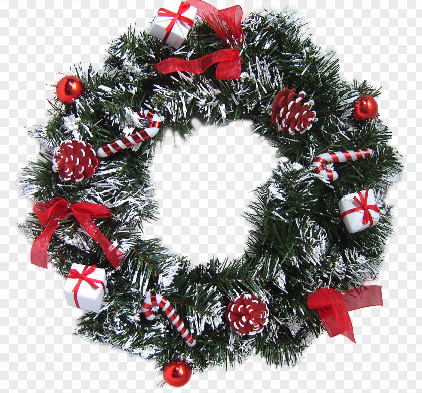 Garland Wreath Christmas Lights Holiday PNG