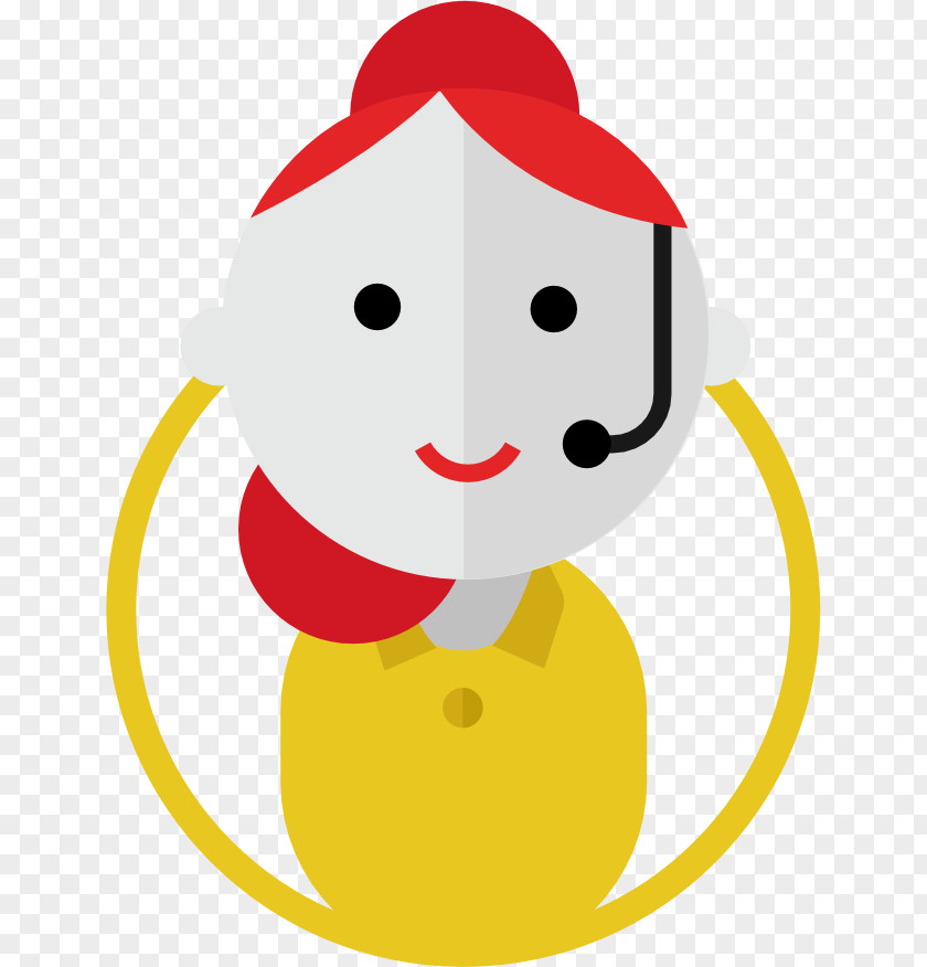 Service Provider Smiley Character Line Clip Art PNG