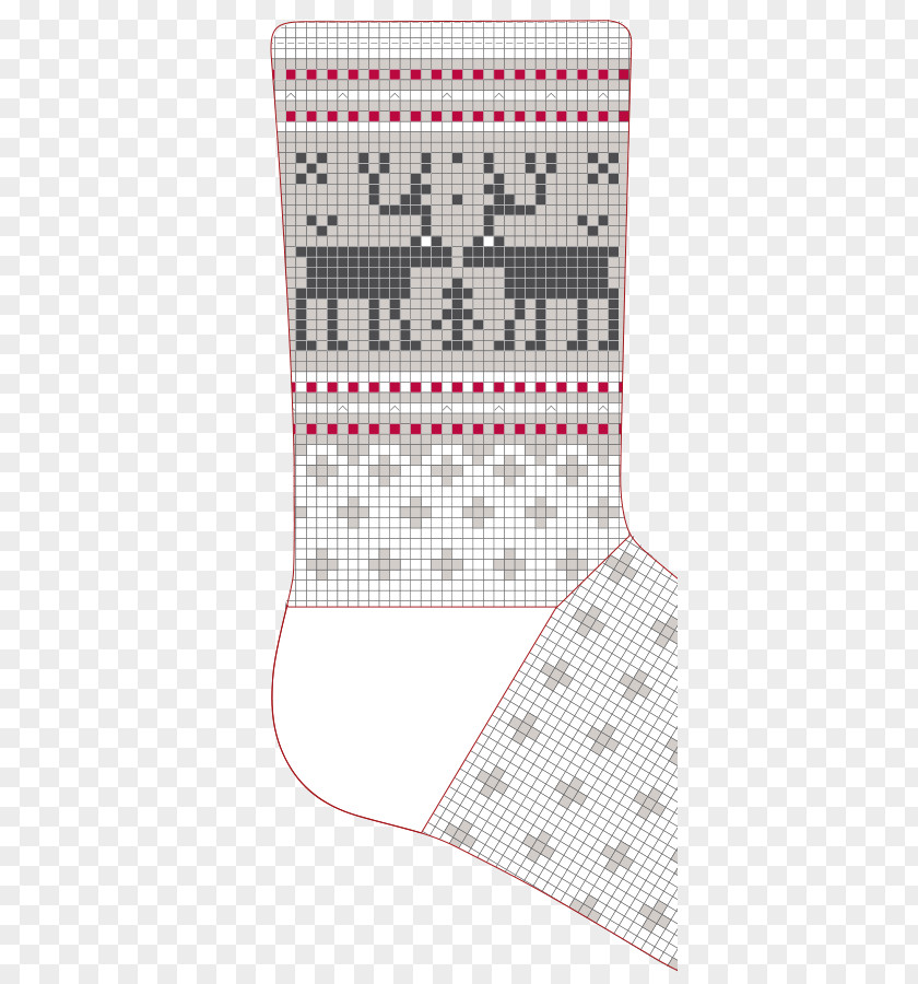 Christmas Stocking Pattern Line Point PNG
