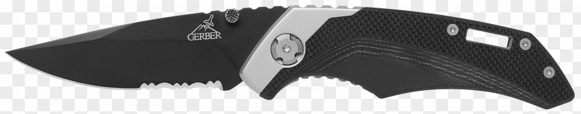 Knife Drop Point Gerber Gear Serrated Blade Clip PNG