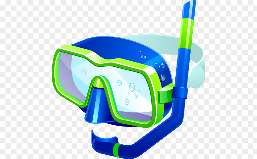Mask Electric Blue Glasses Background PNG