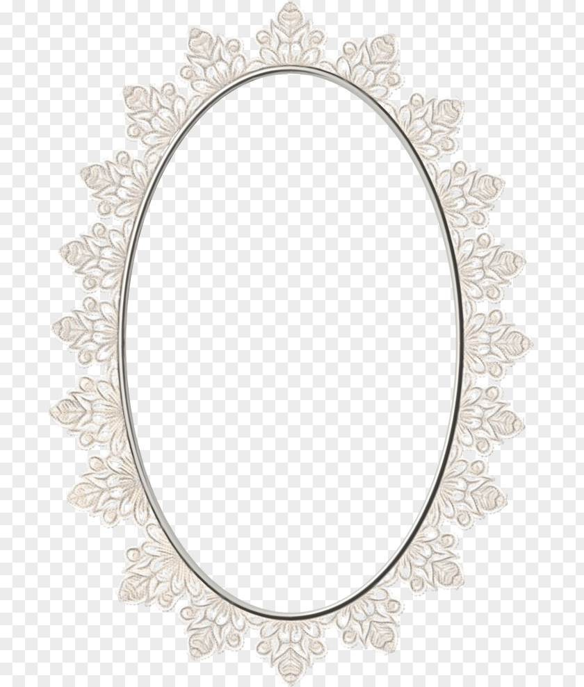 Oval Mirror Paint Background PNG