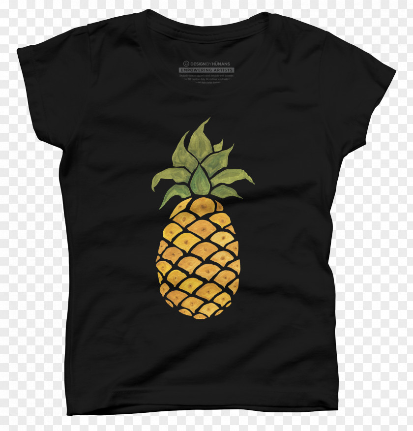 Pineapple Watercolor Bromeliads T-shirt Fruit Yellow PNG