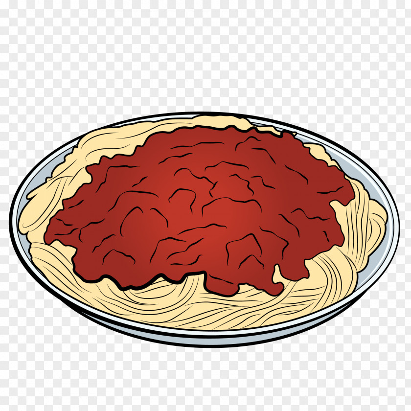 Spaghetti Bolognese Oval Cuisine PNG