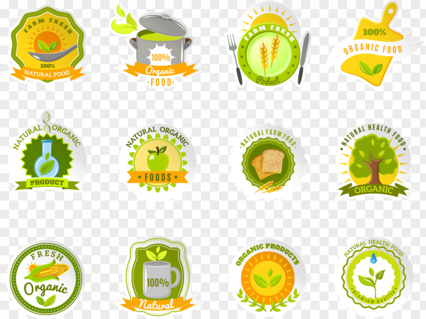 Vector Green Trees Tag Label Tree Sticker PNG