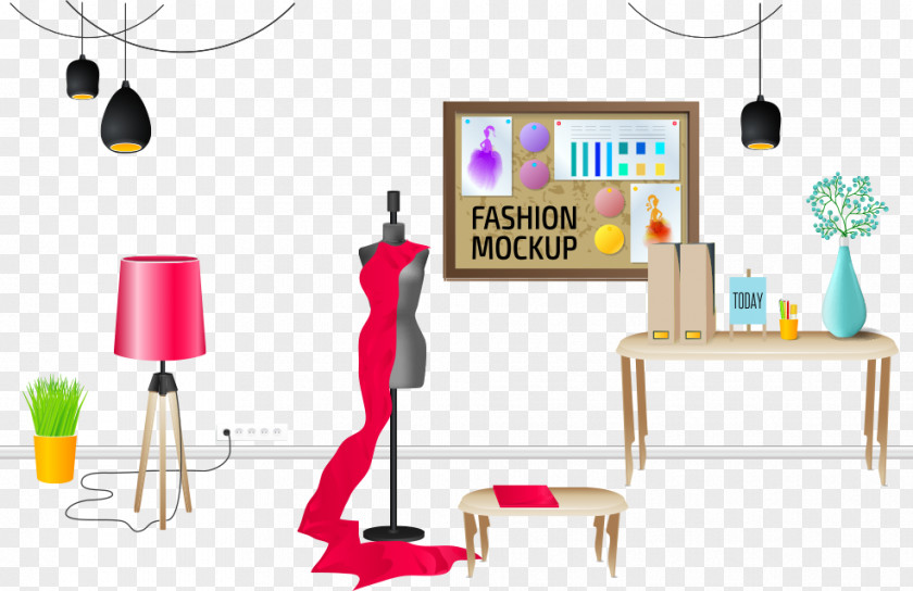 Vector Model With Frameless Furniture Table Clip Art PNG