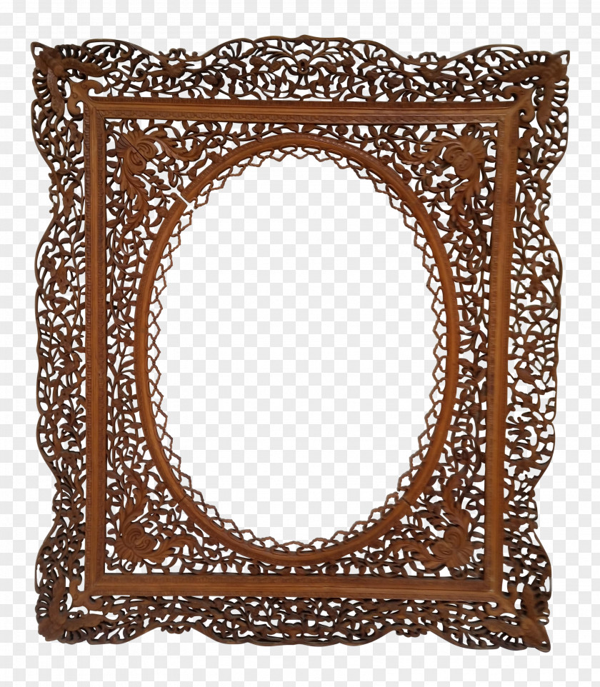Vintage Frame Picture Frames Wood Carving Door Decorative Arts PNG