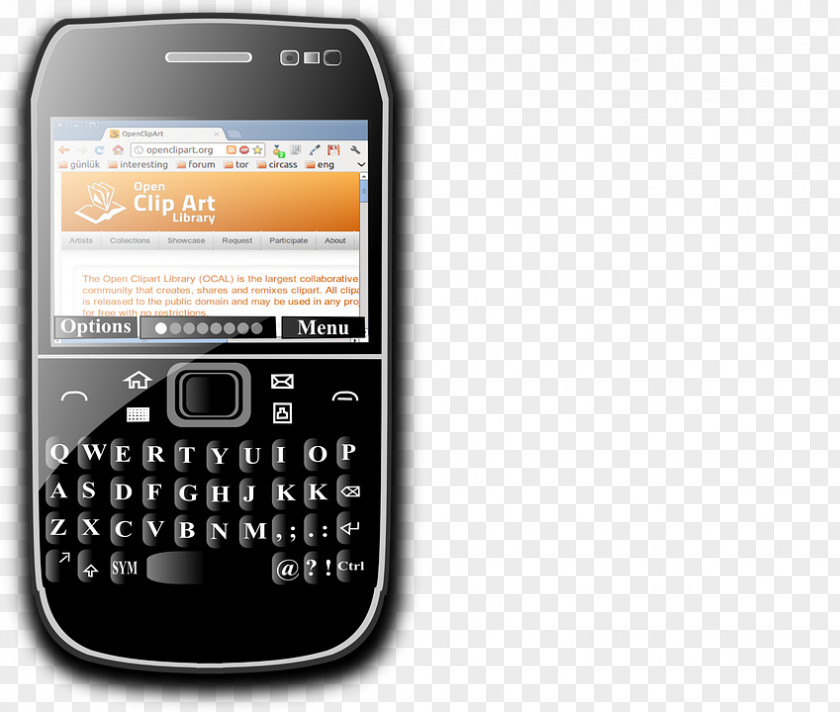 Blackberry BlackBerry Torch 9800 Smartphone Telephone Clip Art PNG