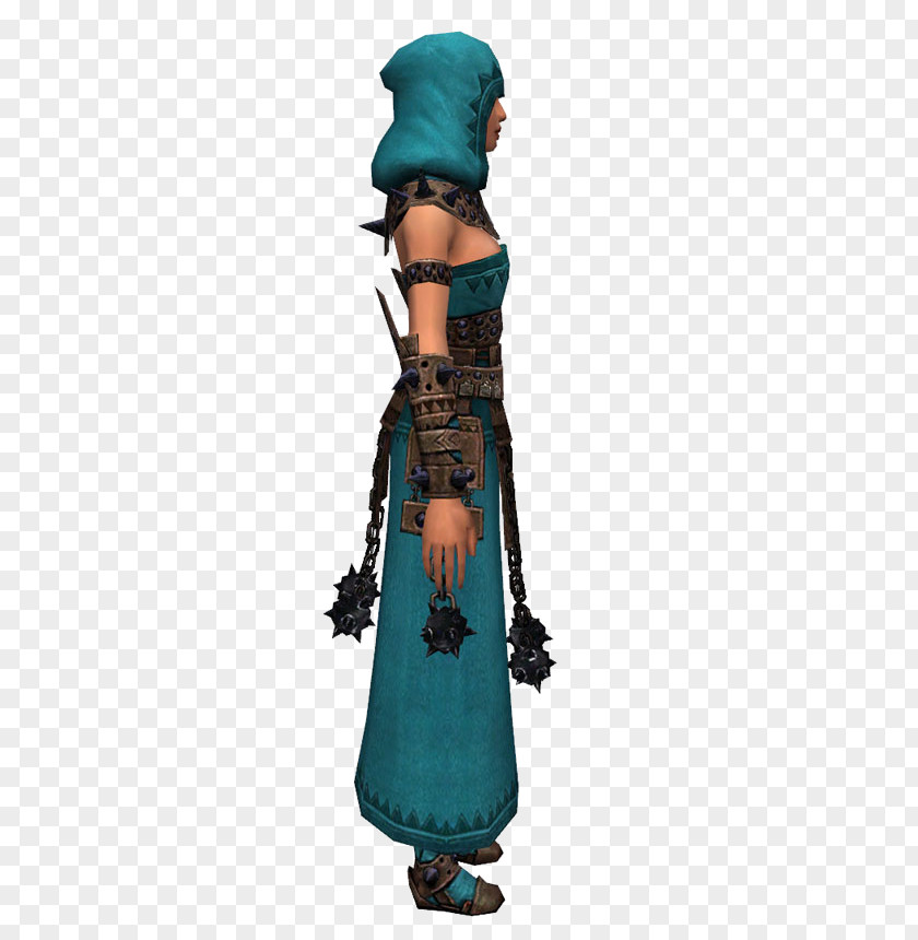 Dervish Obsidian Guild Wars Costume Turquoise PNG