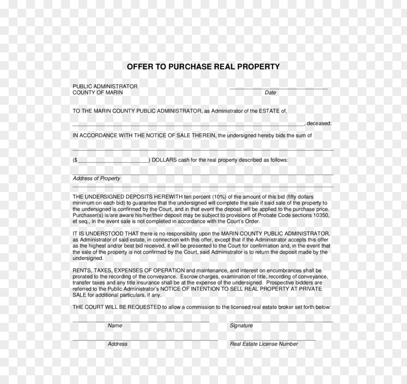 Purchase And Sale Agreement Document Real Estate Contract Property PNG