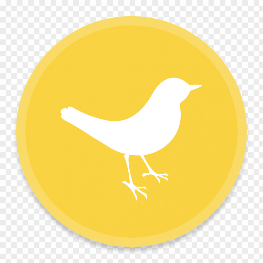TweetDeck 2 Yellow Bird Beak PNG