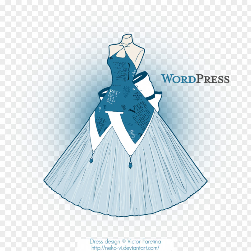 Watercolor Pen Dress Social Media Fashion Clothing PNG