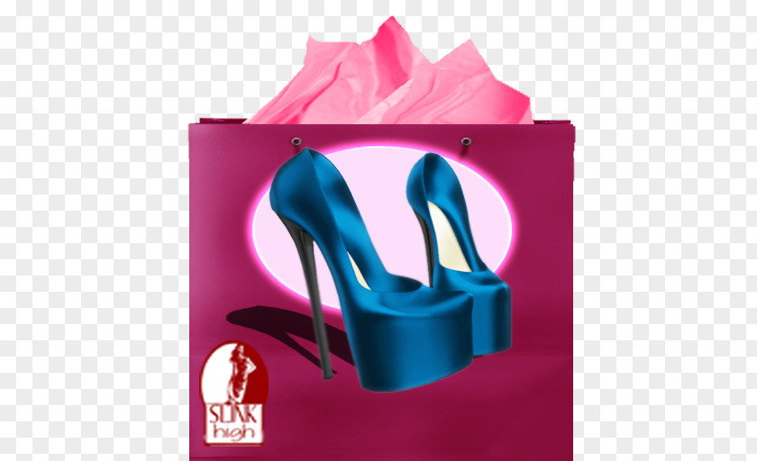 Design High-heeled Shoe Pink M PNG