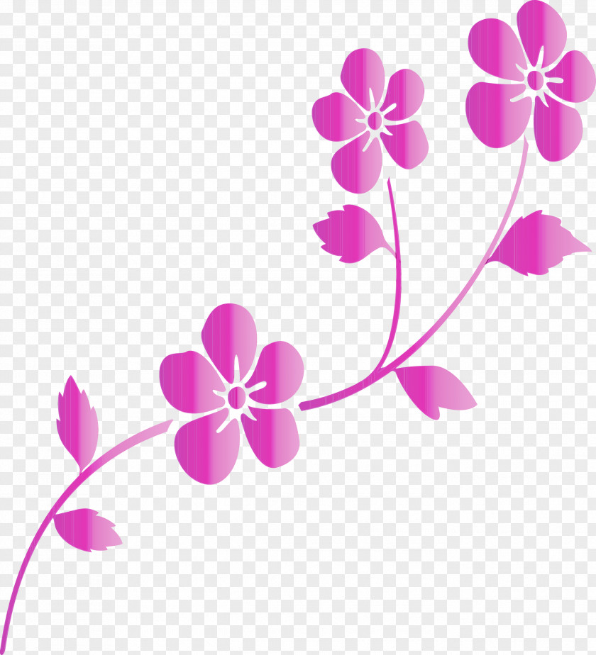 Pink Flower Plant Pedicel Violet PNG