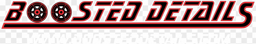 Red And White Car Boosted Details Logo Paint Sealant Brand PNG
