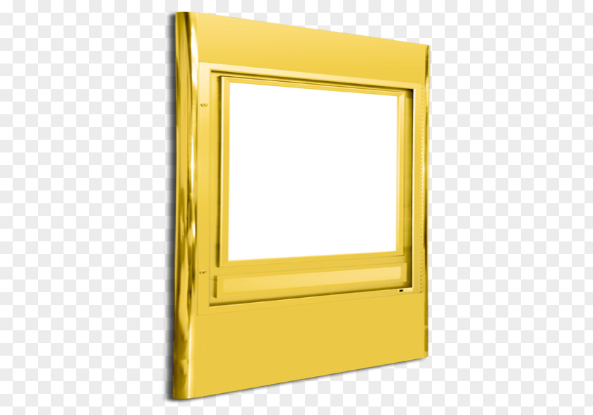 Brass Picture Frame Light Background PNG