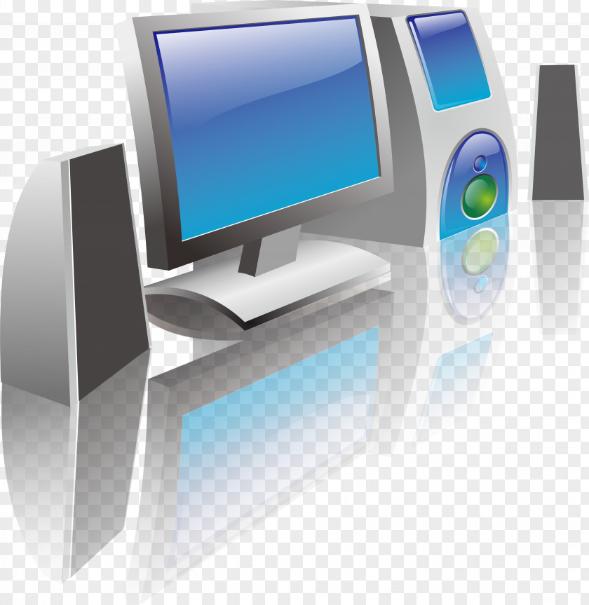 Computer Vector Element Output Device Dell Icon PNG