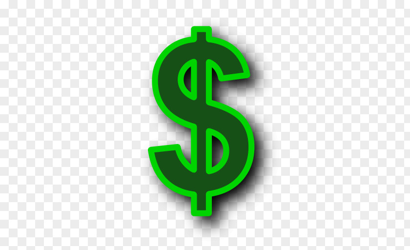 Green Dollar Symbol Transparent Background Sign Money Icon PNG