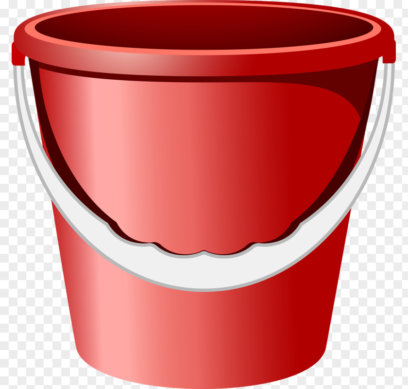 Red Bucket Cleaning Icon PNG