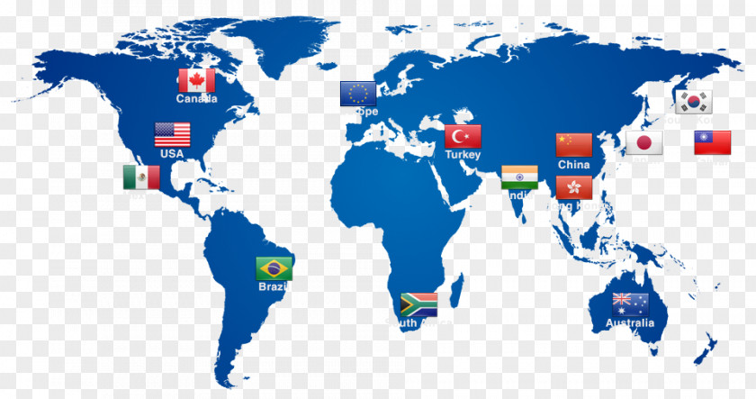 World Map Political Globe PNG