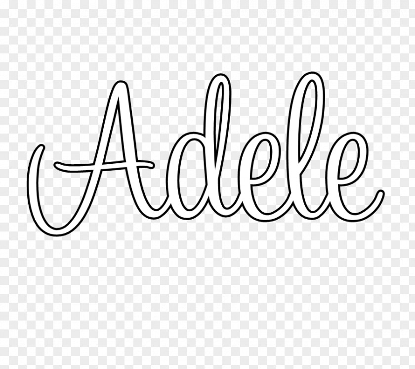 Adele Text PhotoFiltre PNG
