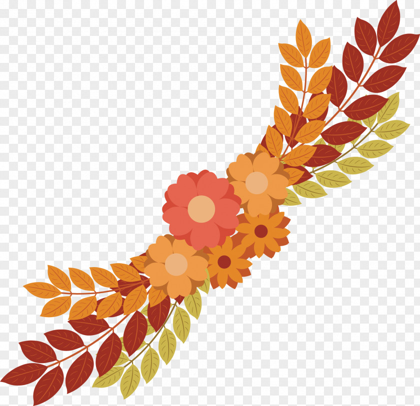 Autumn Pattern Exquisite Vector Adobe Illustrator Illustration PNG