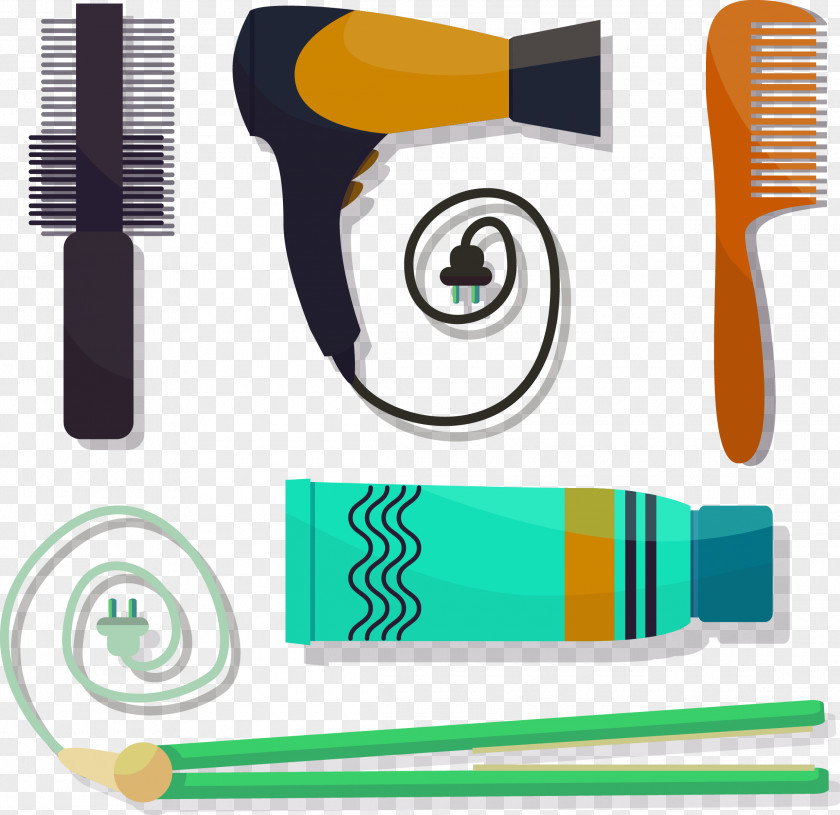 Barber Tools Comb Hairstyle Clip Art PNG