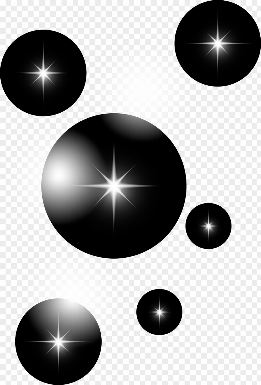 Black Stars Shining And White PNG
