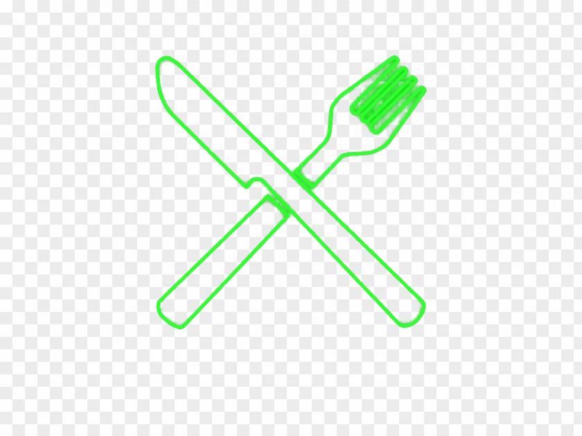 Green Hair Knife And Fork Light PNG