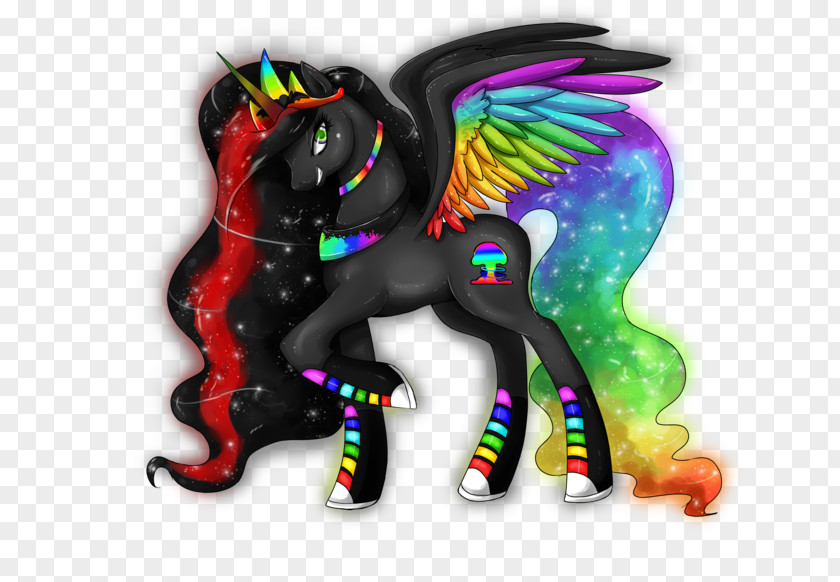 Horse Pony Neon PNG