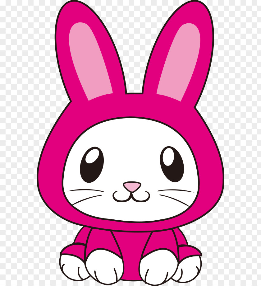 Pink Bunny Rabbit T-shirt Clip Art PNG