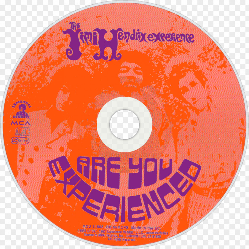 The Jimi Hendrix Experience Are You Experienced Album Compact Disc PNG